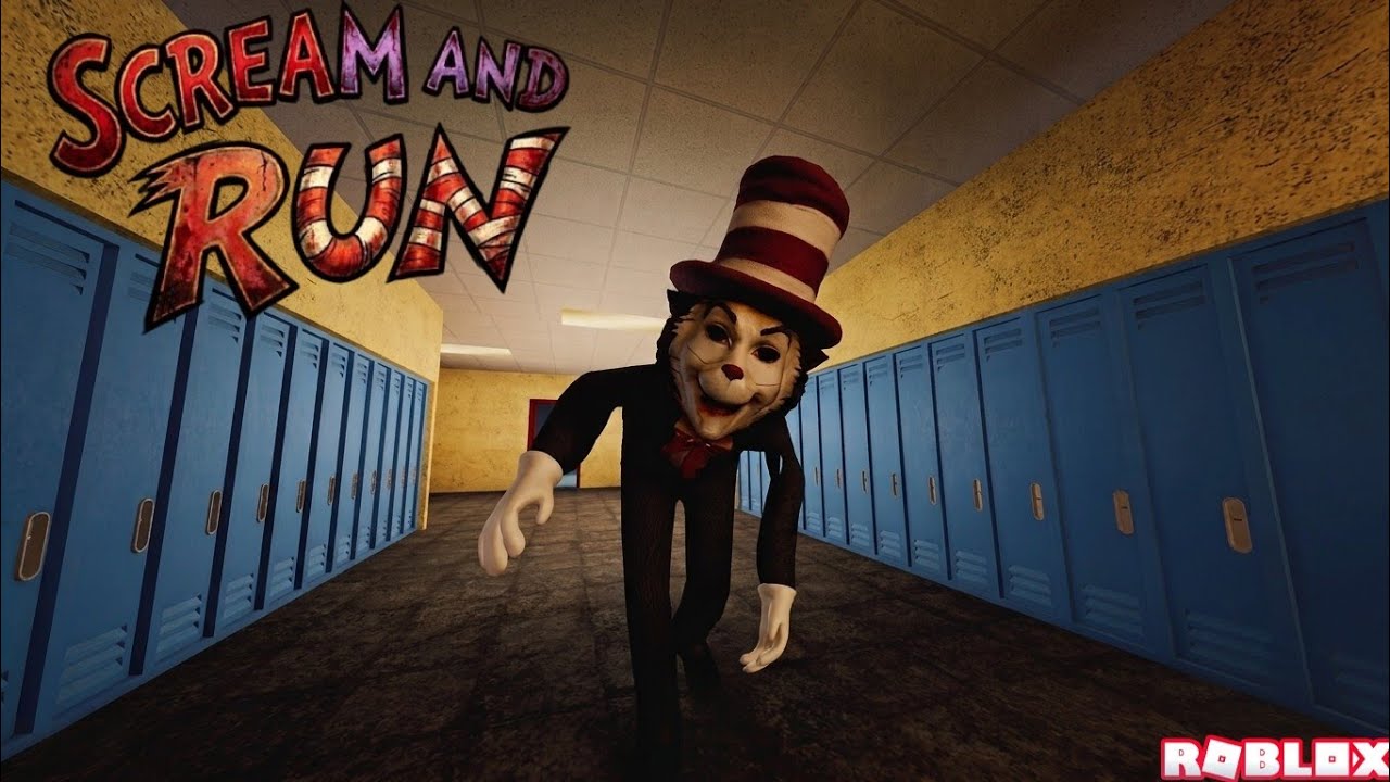 Scream And Run Roblox screenshot from the dark school
